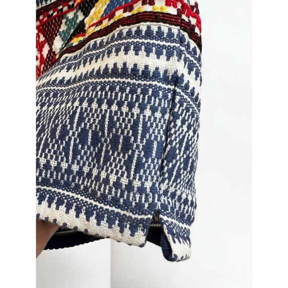 Tigerlily NWT Aztec Western Heavy Weave Shorts Blue Red Embroidered 4 | REVOLVE - Picture 6 of 13